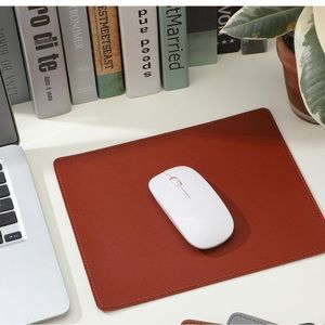 New PU leather mouse pad; Copkim; Waterproof; 8.3"L x 10.2"W; NWT, 4 colors